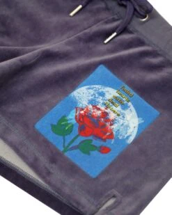 BOYS LIE X Let It Grow Velour Shorts -Boys Lie 4O7A0175r