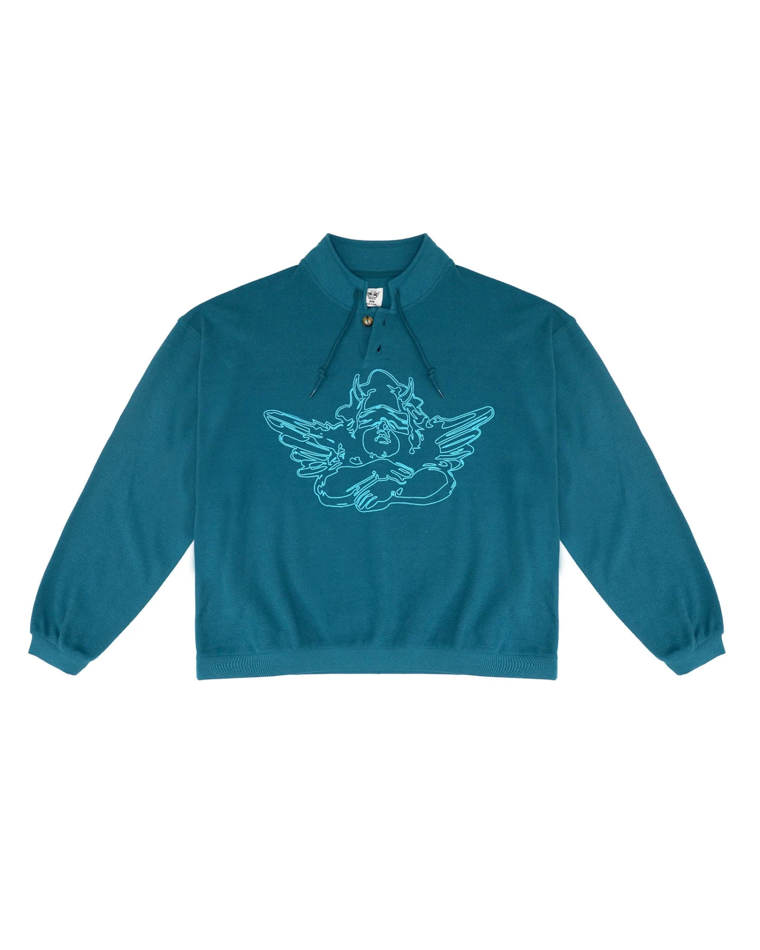 BOYS LIE X Washed Up Henley Crewneck 9 BOYS LIE X Washed Up Henley Crewneck - Image 7