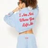 BOYS LIE X I Am Not Where You Left Me V2 Henley Cropped Crewneck -Boys Lie 4O7A0538