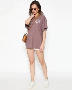 BOYS LIE X Taupe Locked In Boyfriend Tee -Boys Lie 4O7A0792