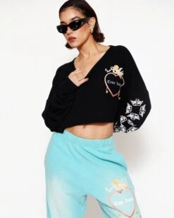 BOYS LIE X Head Over Heals Longsleeve Crop Tee