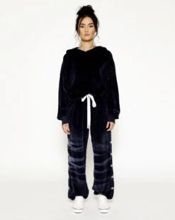 BOYS LIE X Velour Hoodie Crop -Boys Lie 4O7A1069r