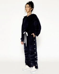 BOYS LIE X Velour Hoodie Crop -Boys Lie 4O7A1072r