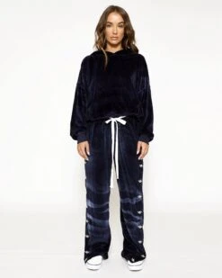 BOYS LIE X Velour Hoodie Crop -Boys Lie 4O7A1676r