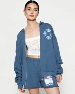 BOYS LIE X No Smoke Zip-Up Boyfriend Hoodie -Boys Lie 4O7A2810 af761141 ad25 40ef 836c 91ca9ae020e3