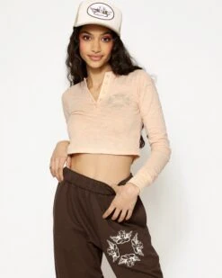 BOYS LIE X Eyes Wide Shut Crop Henley -Boys Lie 4O7A2811b