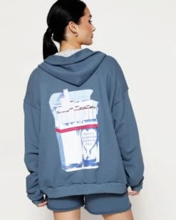 BOYS LIE X No Smoke Zip-Up Boyfriend Hoodie -Boys Lie 4O7A2840