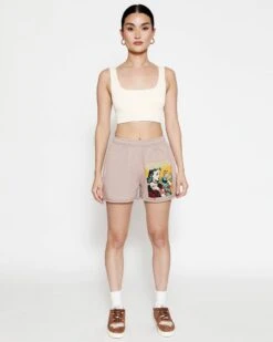 BOYS LIE X Taupe Don't Say It Darling Frankie Shorts -Boys Lie 4O7A2889