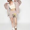 BOYS LIE X Taupe Don't Say It Darling Frankie Shorts -Boys Lie 4O7A2921 d32d2e53 1446 4031 ae82 13ee996c6d83