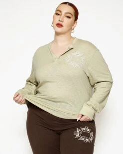 BOYS LIE X Eyes Wide Shut Boyfriend Henley -Boys Lie 4O7A3286b