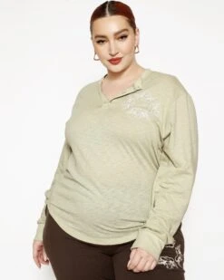 BOYS LIE X Eyes Wide Shut Boyfriend Henley -Boys Lie 4O7A3294b