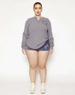 BOYS LIE X Let It Grow Velour Shorts -Boys Lie 4O7A3345