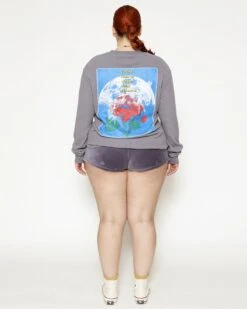 BOYS LIE X Let It Grow Velour Shorts -Boys Lie 4O7A3348