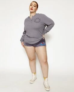 BOYS LIE X Let It Grow Velour Shorts -Boys Lie 4O7A3351