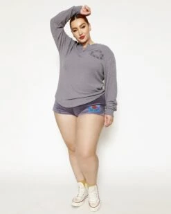 BOYS LIE X Let It Grow Velour Shorts -Boys Lie 4O7A3354