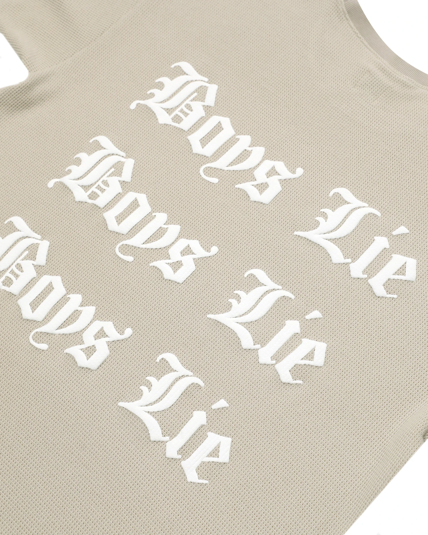 BOYS LIE X Tan Straight Flush Boyfriend Thermal Tee 11 BOYS LIE X Tan Straight Flush Boyfriend Thermal Tee - Image 9