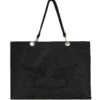 BOYS LIE X Charcoal Velour Tote -Boys Lie 4O7A5237blackcopy