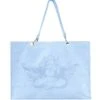 BOYS LIE X Baby Blue Velour Tote -Boys Lie 4O7A5237blue2copy