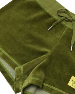 BOYS LIE X Olive Velour Shorts -Boys Lie 4O7A8525r2copy