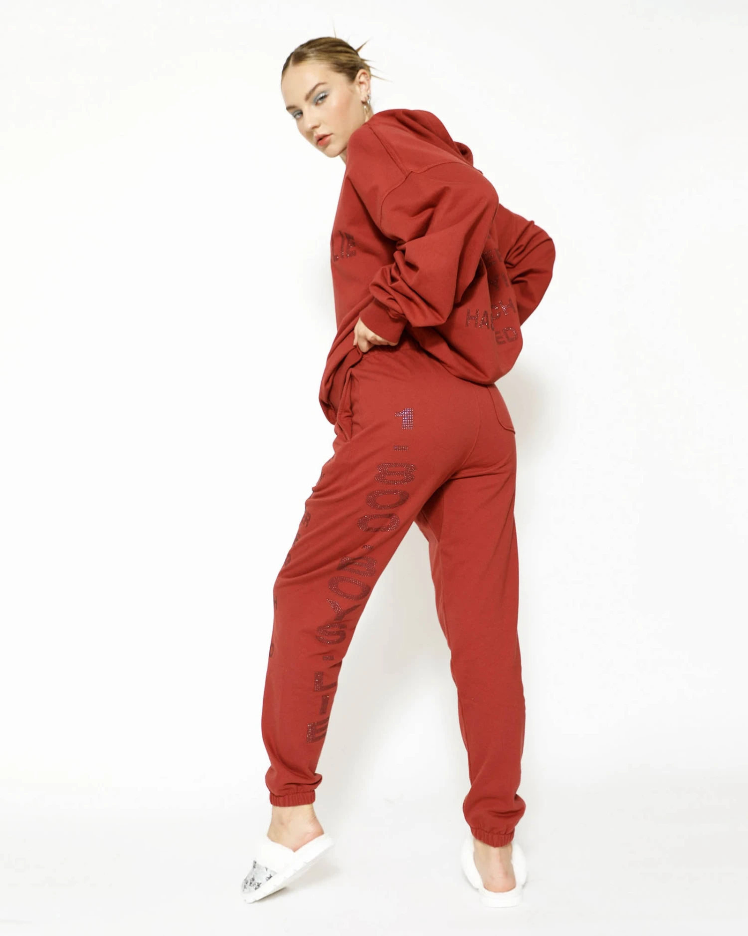 BOYS LIE X Red 1-800 Remix Sweatpants 4 BOYS LIE X Red 1-800 Remix Sweatpants - Image 2