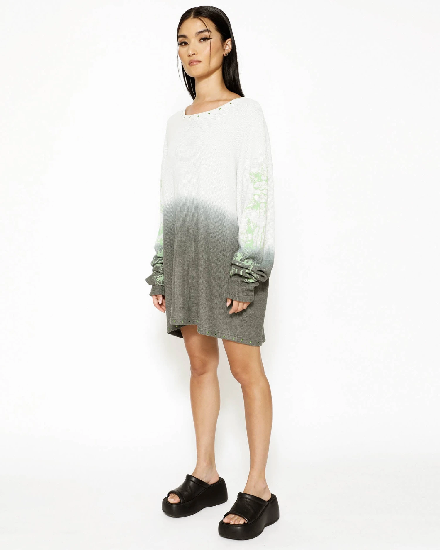 BOYS LIE X Charcoal Stud Thermal Long Sleeve 7 BOYS LIE X Charcoal Stud Thermal Long Sleeve - Image 5