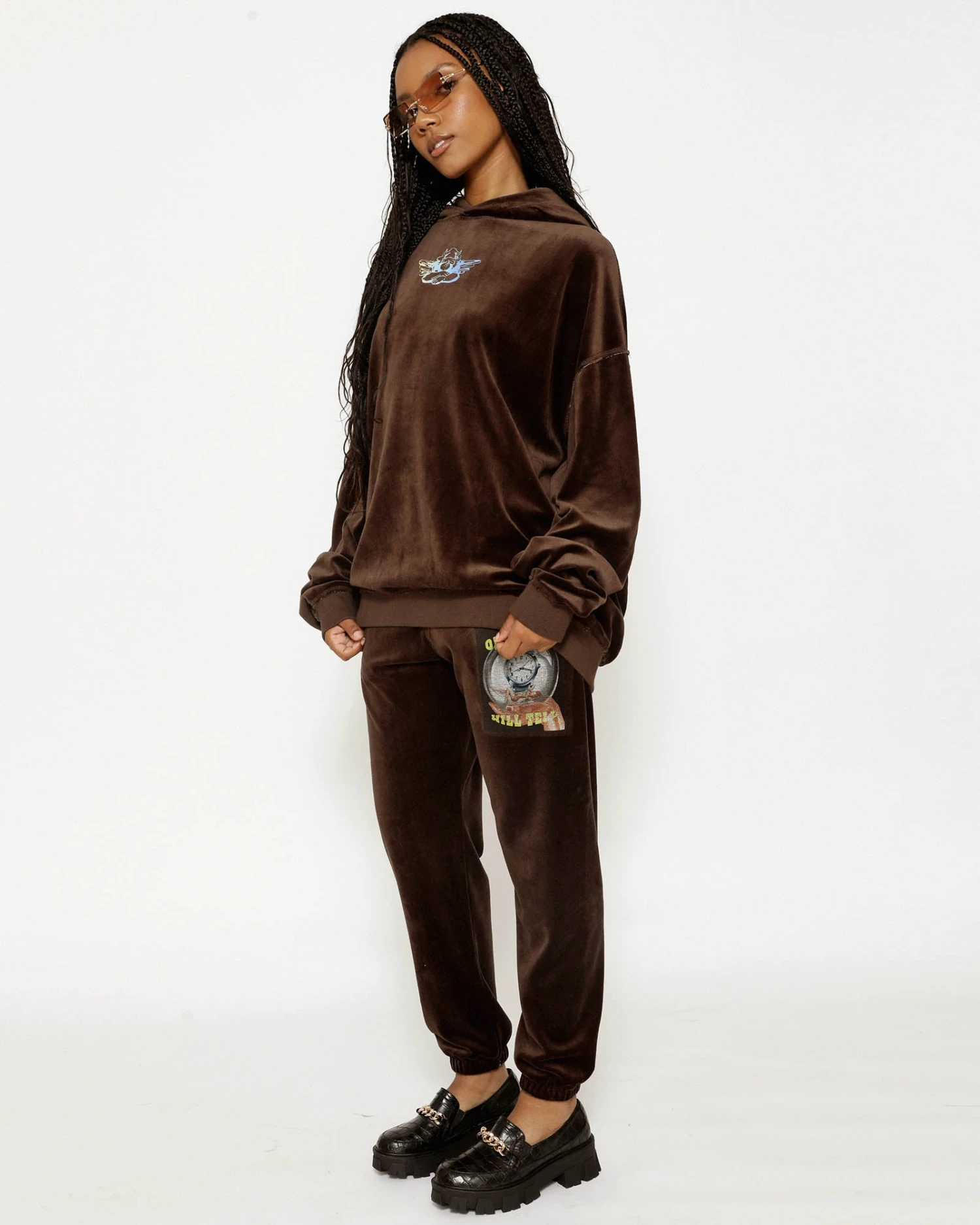 BOYS LIE X Time Will Tell Velour Sweatpants 7 BOYS LIE X Time Will Tell Velour Sweatpants - Image 5