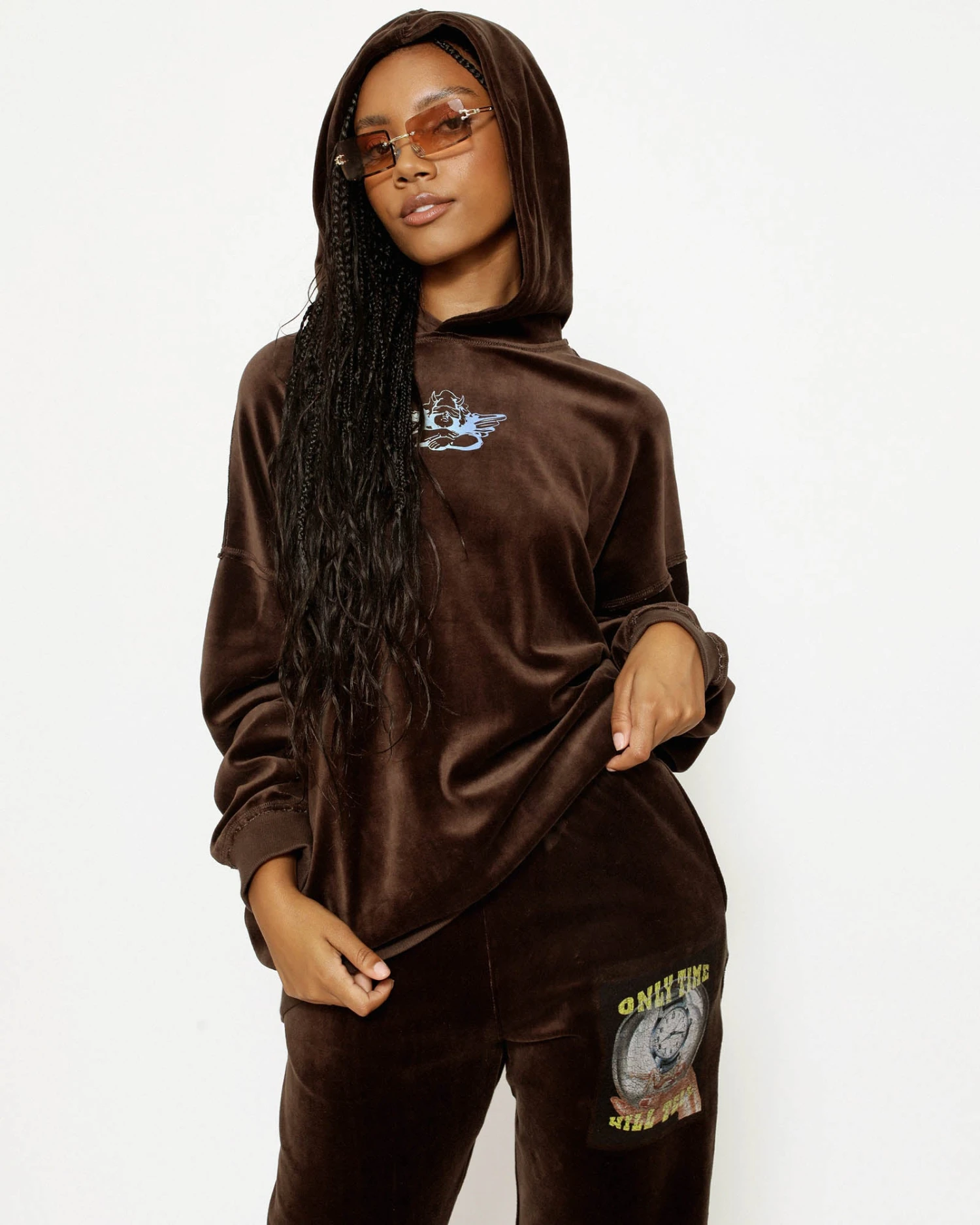 BOYS LIE X Time Will Tell Velour Sweatpants 5 BOYS LIE X Time Will Tell Velour Sweatpants - Image 3