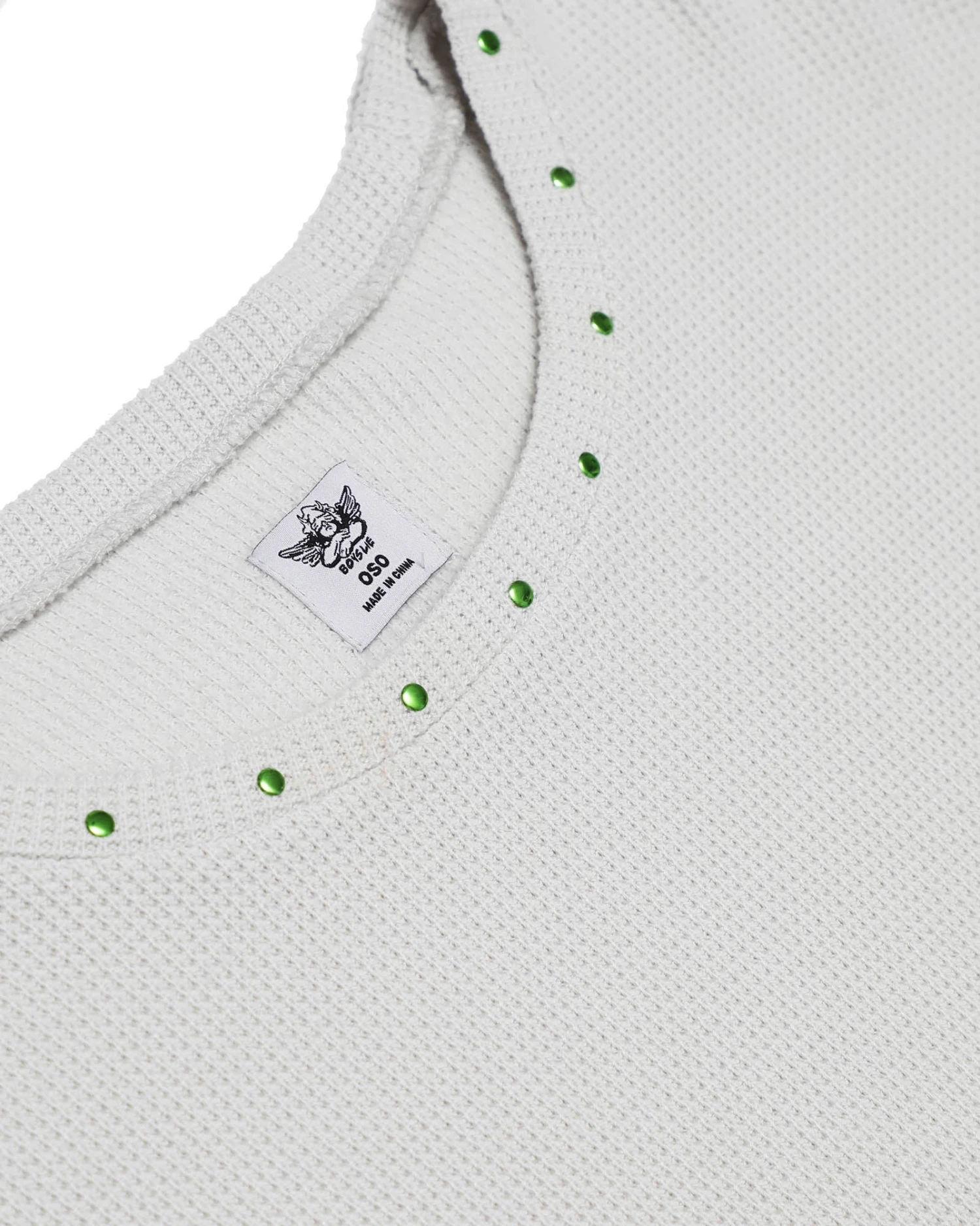 BOYS LIE X Charcoal Stud Thermal Long Sleeve 11 BOYS LIE X Charcoal Stud Thermal Long Sleeve - Image 9