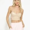 BOYS LIE X Champagne Bustier Tank -Boys Lie 4O7A9543r