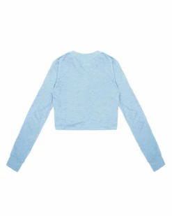 BOYS LIE X Misty Blue Crop Henley -Boys Lie 4O7A9552r