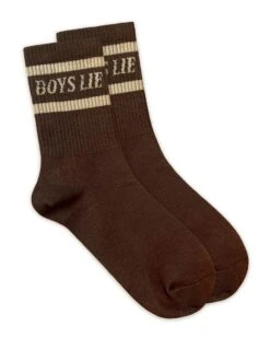 BOYS LIE X Neutral Pack Socks - Set Of 5 -Boys Lie Brown Yellowcopy