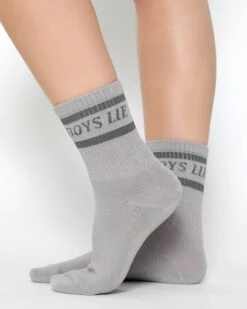 BOYS LIE X Neutral Pack Socks - Set Of 5 -Boys Lie Grey Grey2copy