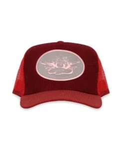 BOYS LIE X Merlot Corduroy Trucker Hat