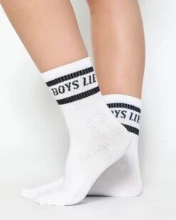 BOYS LIE X Neutral Pack Socks - Set Of 5 -Boys Lie White Black2copy