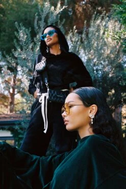 BOYS LIE X Green Velour Cropped Hoodie -Boys Lie aimee750008246 248 copy